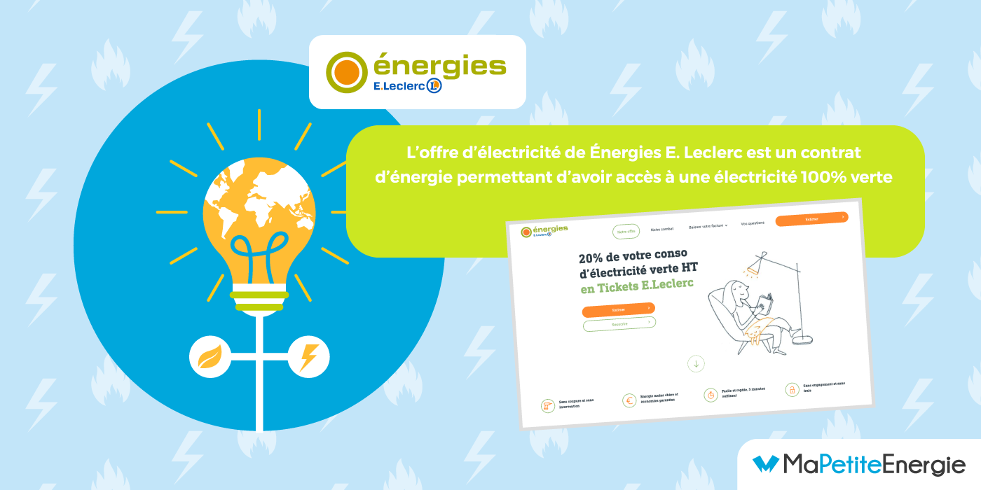 L'électricité verte avec E. Leclerc