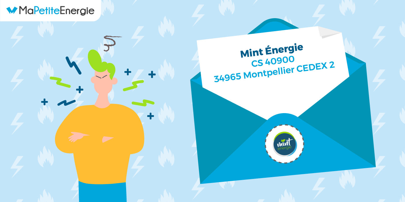 Il est préférable d'envoyer un courrier recommandé au service client de Mint Énergie
