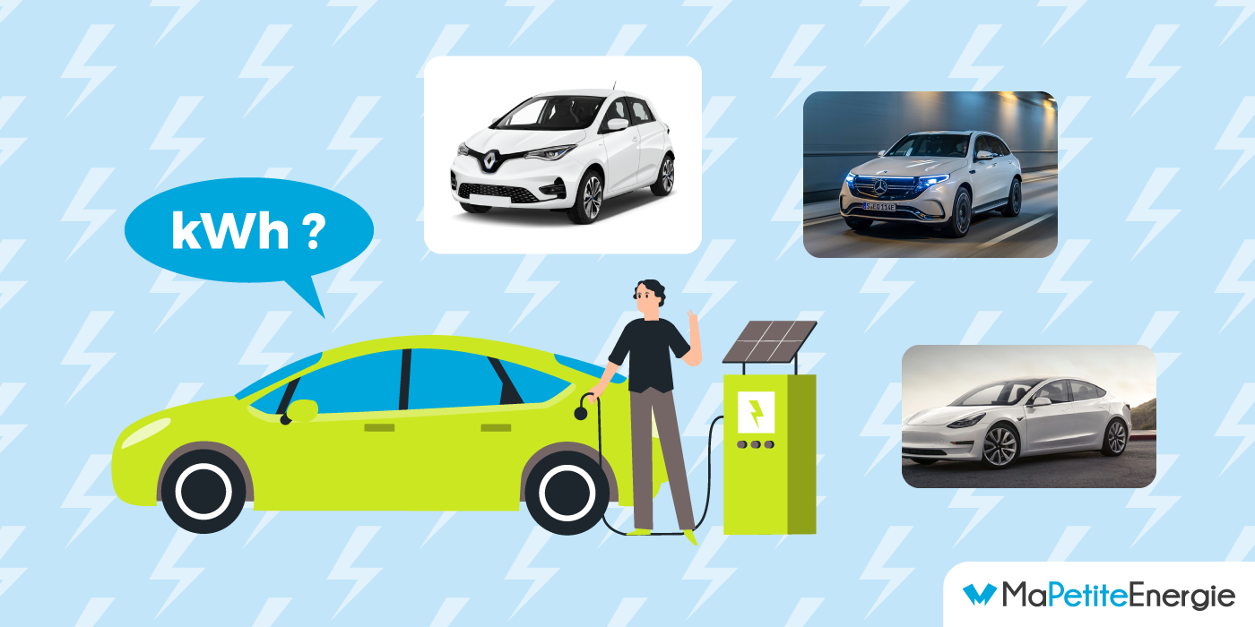 Le nombre de kwh nécessaires à la recharge d'une voiture électrique varie selon les modèles.