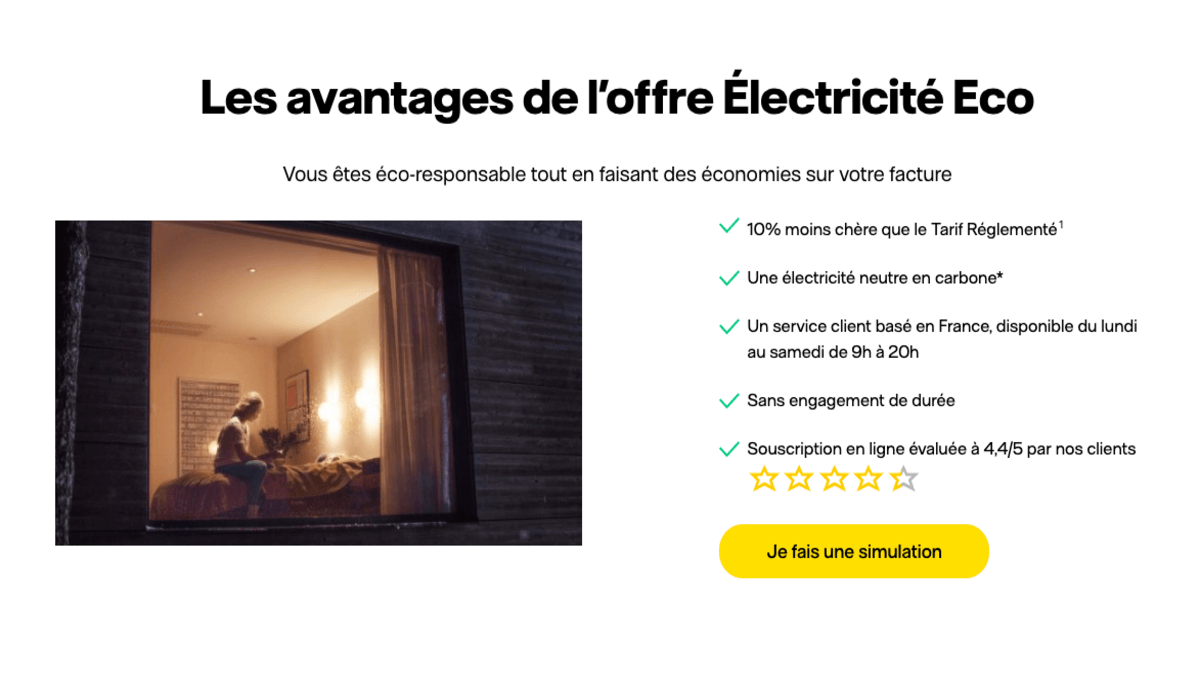 L'offre Électricité Eco : des remises sur l'adhésion Vattenfall