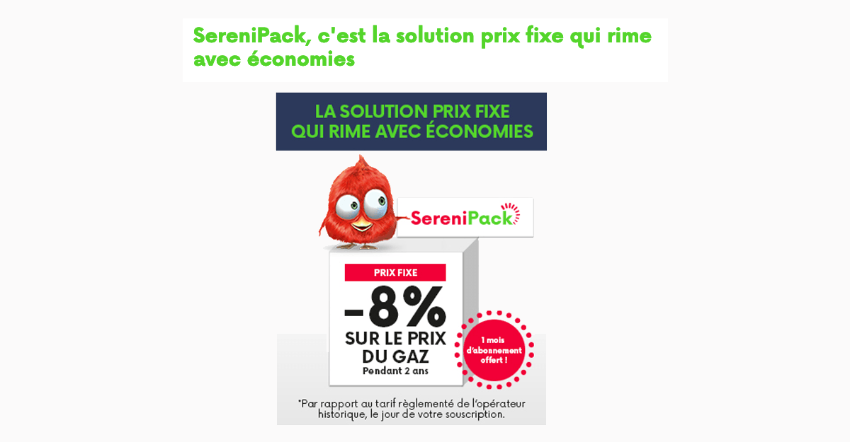 Antargaz et l'offre SereniPack deux ans sur le gaz