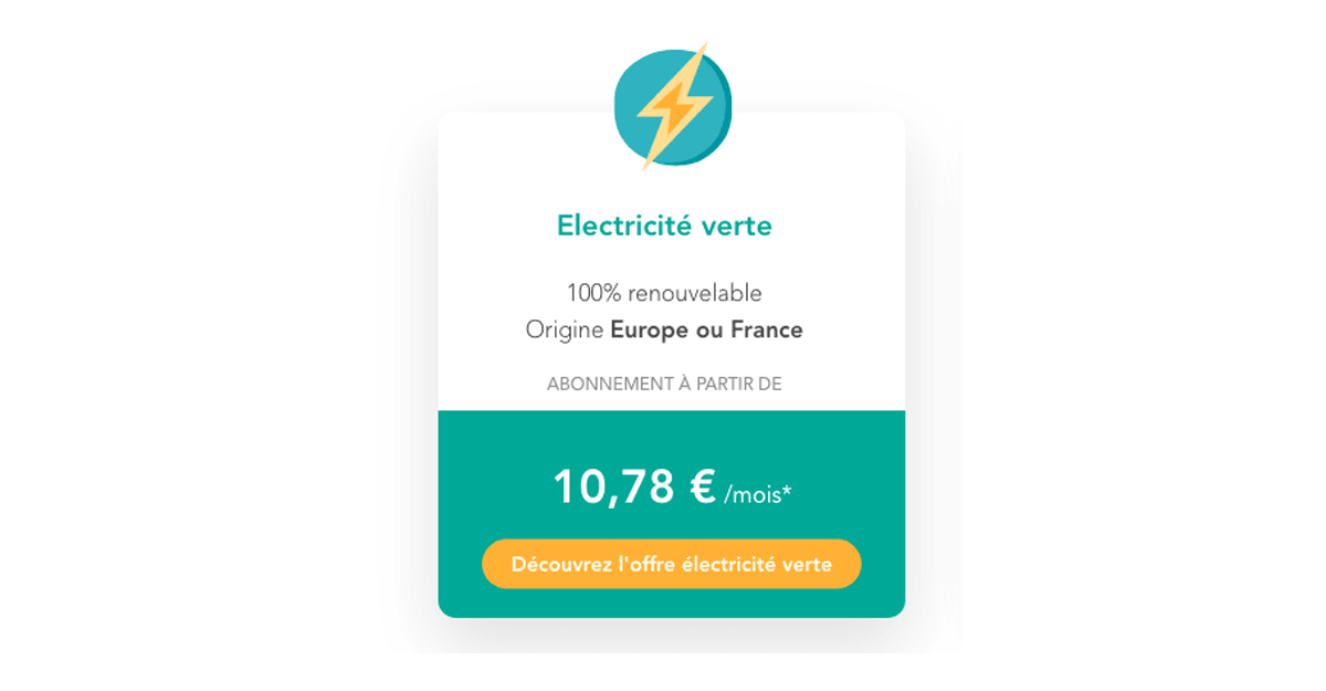 L'offre électricité verte d'EkWateur