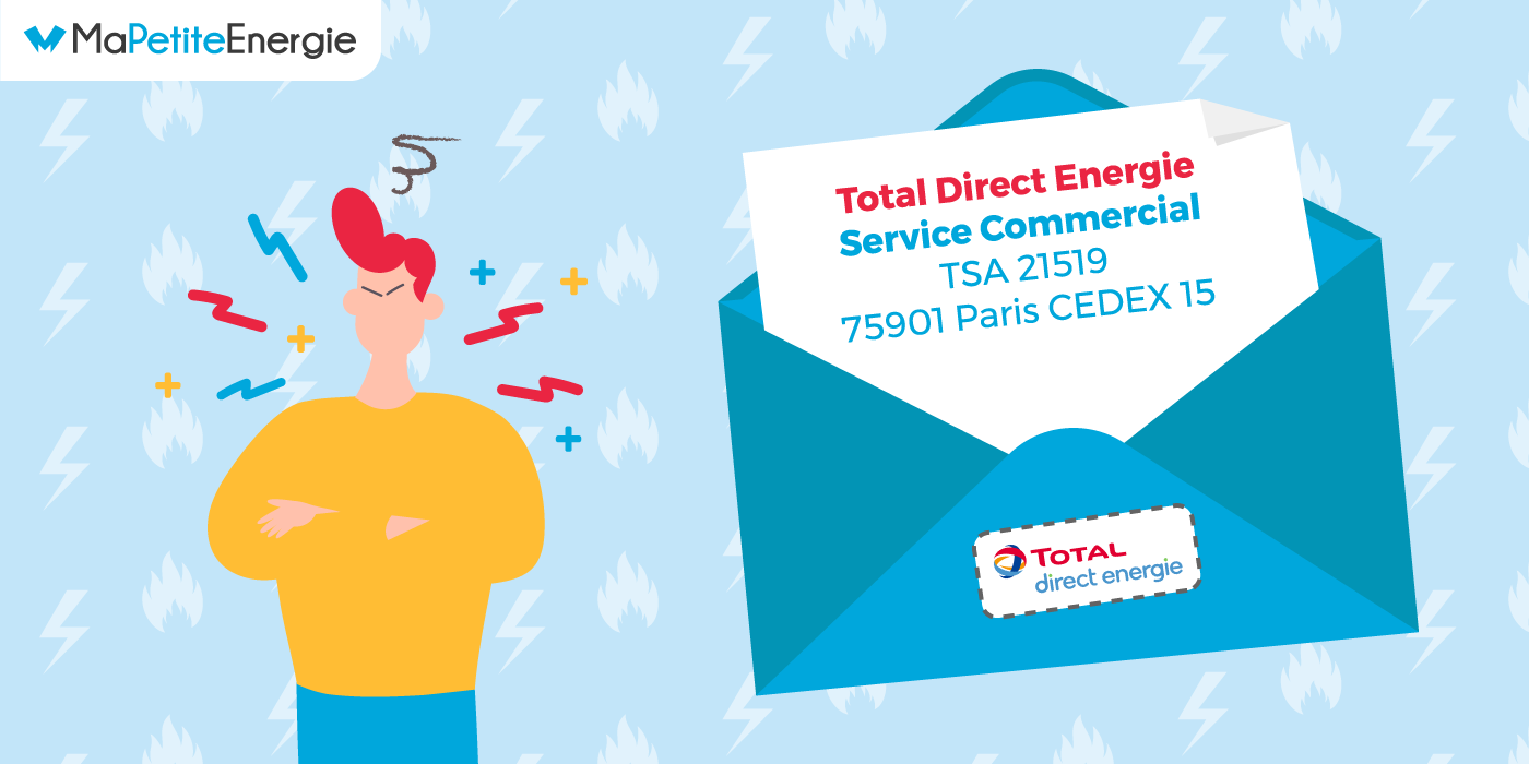 Un courrier recommandé pour contacter le service client de TotalEnergies