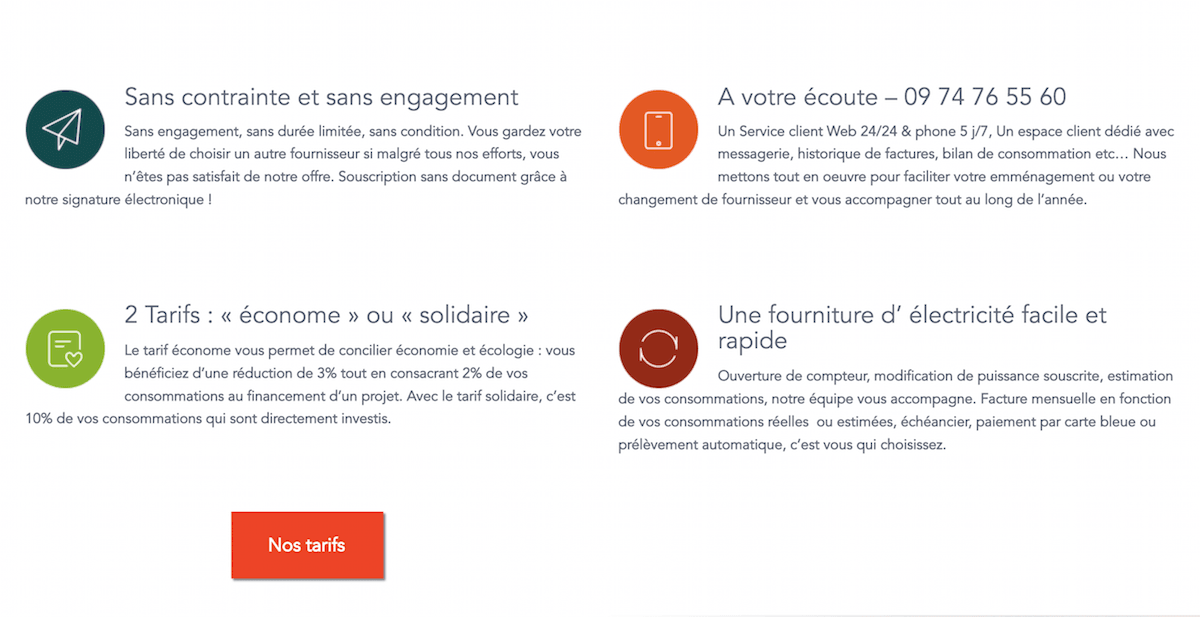 La proposition attractive d'élécocité pour l'électricité pas cher