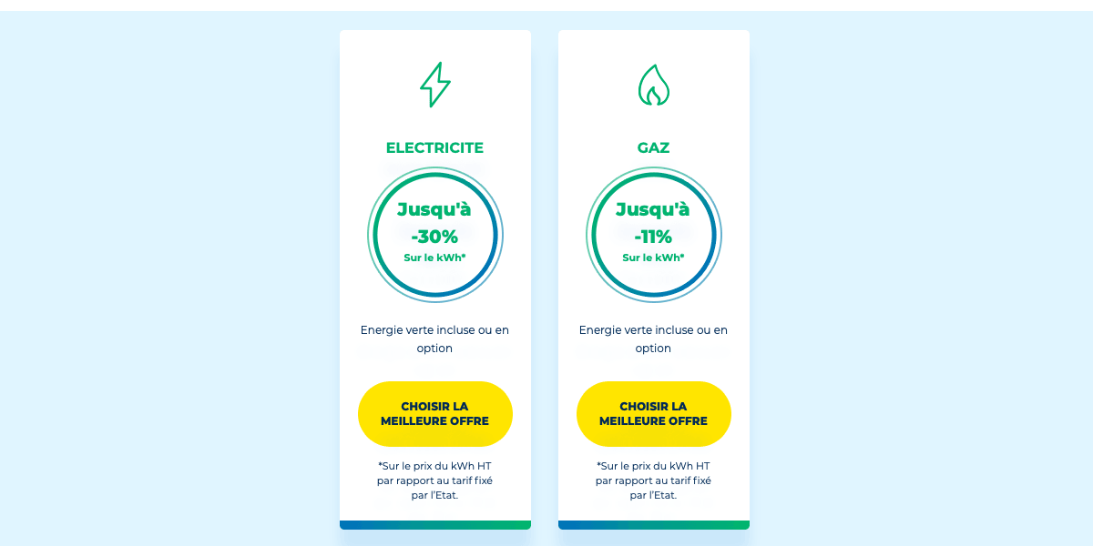 OHM énergie propose un abonnement au gaz et à l'électricité.