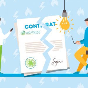 Comment contacter le service client de EkWateur pour une résiliation.