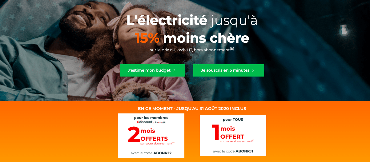 Cdiscount Énergie offre électricité