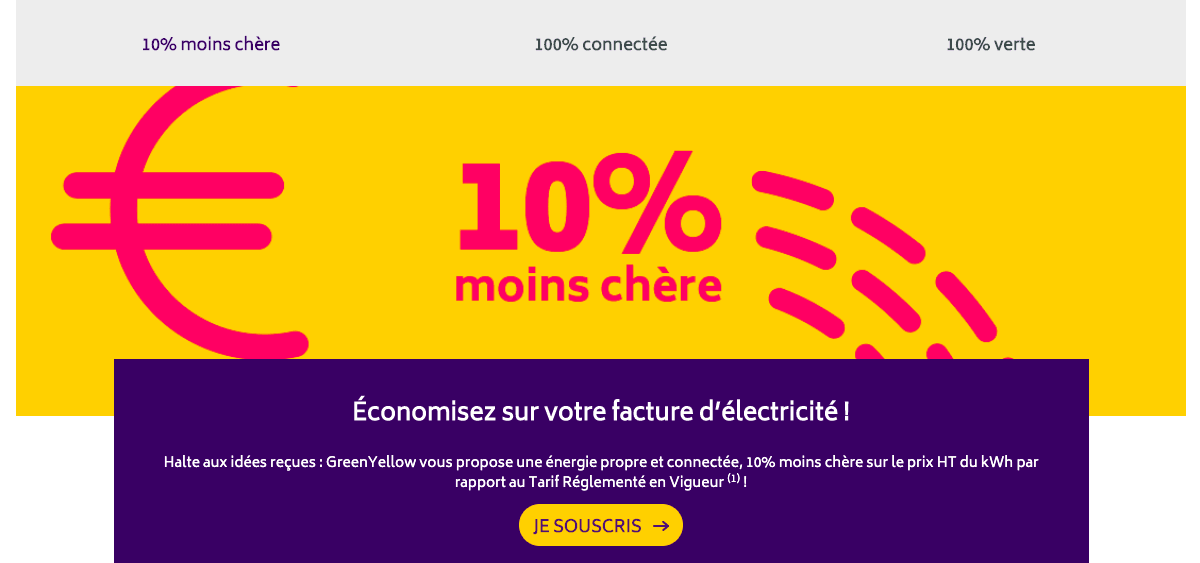GreenYellow offre électricité