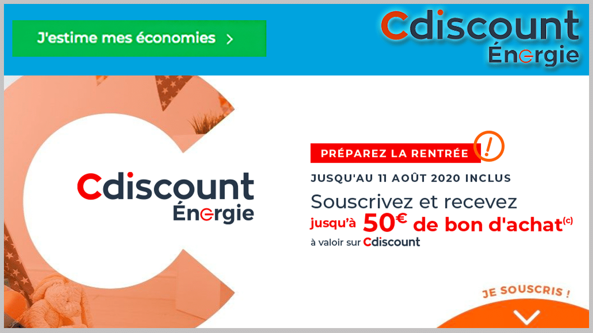 Bons d'achat pour le gaz et l'électricité