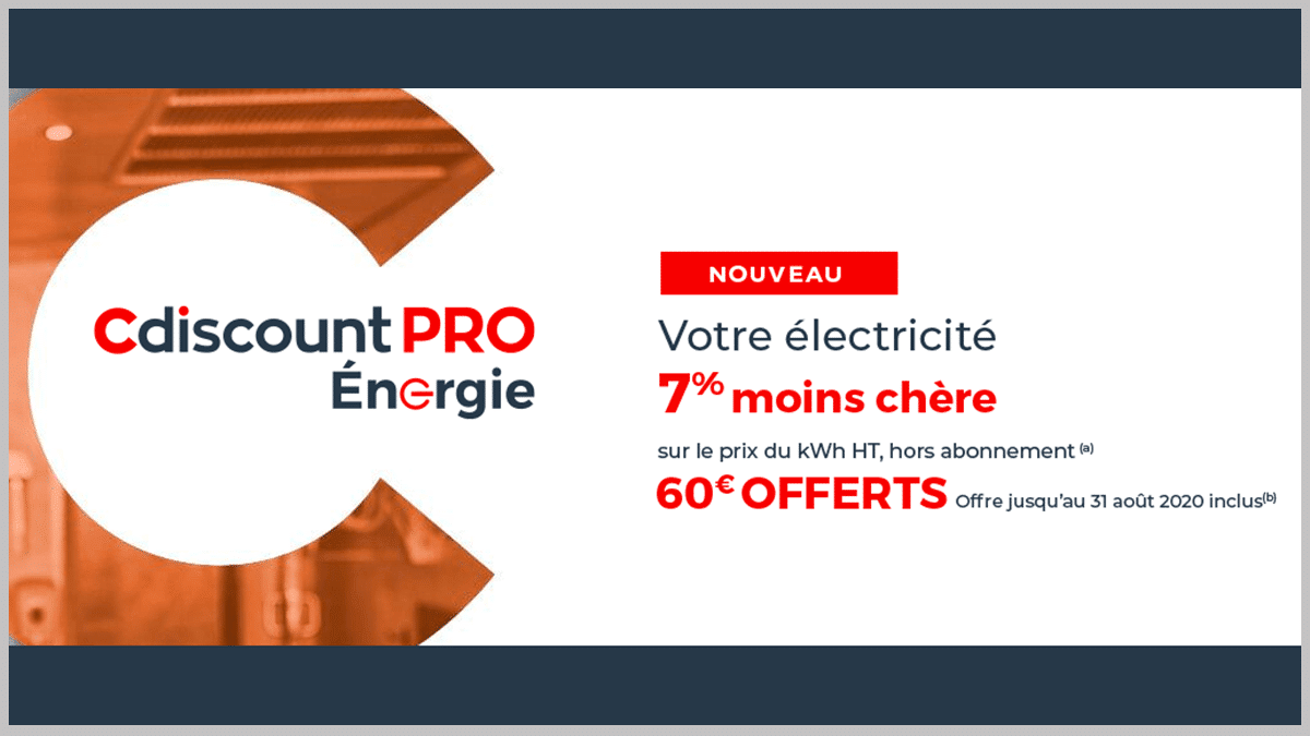 Cdiscount Énergie pour les pros