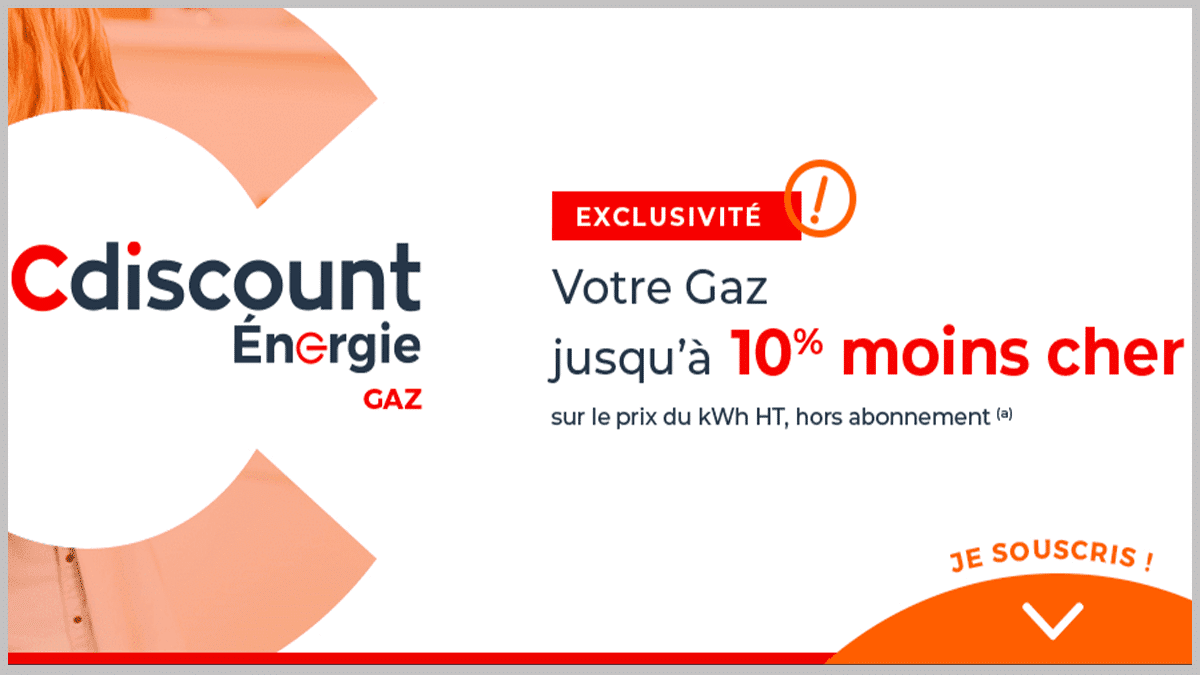 Codes promos et remises Cdiscount Énergie