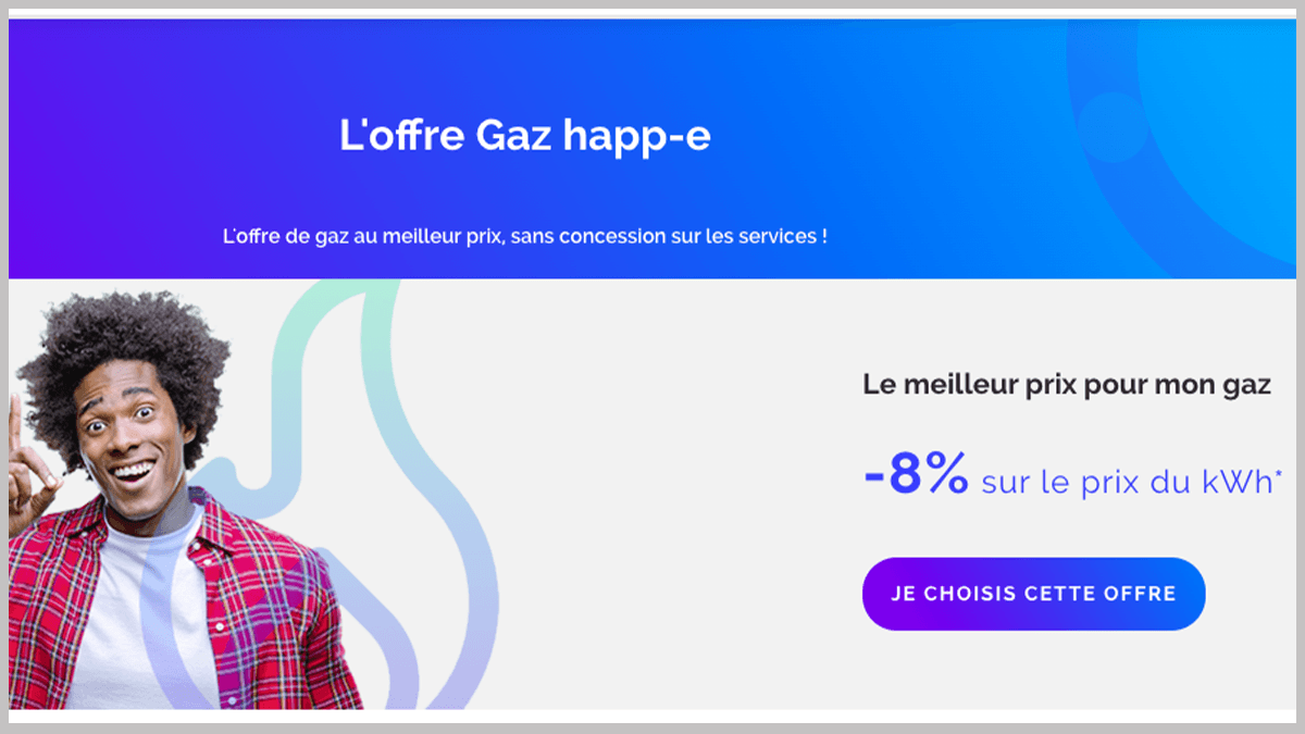 Happ-e et ses promos gaz