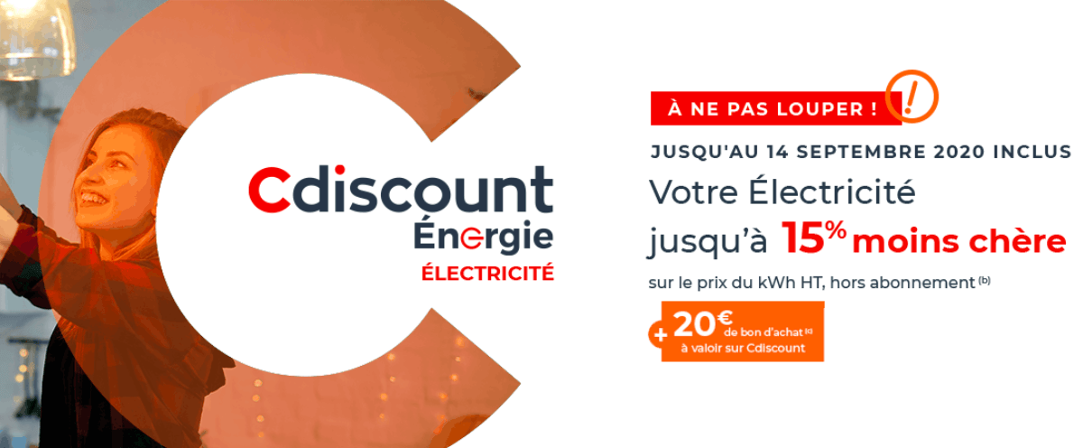 Électricité pas chère Cdiscount Énergie