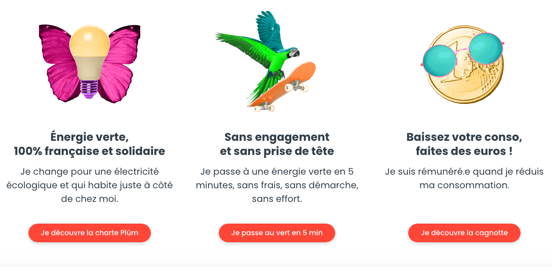 Électricité pas chère Plüm