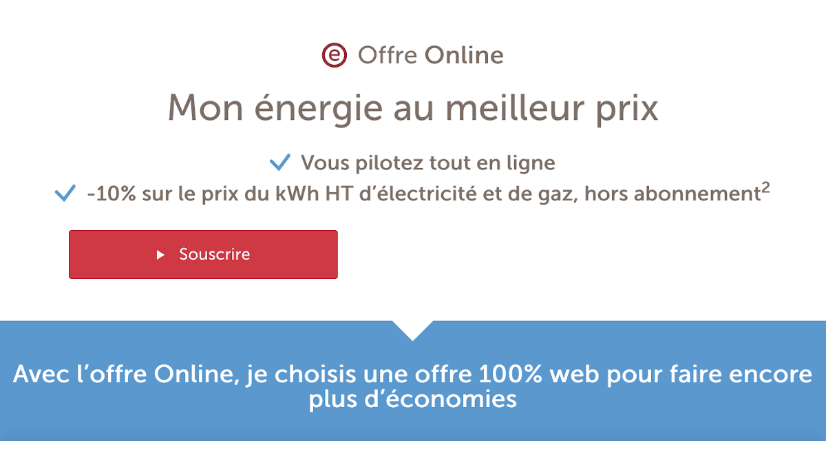 Énergie pas chère Total Direct Énergie Online