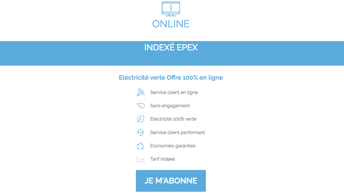 Offre électricité Mega Energie