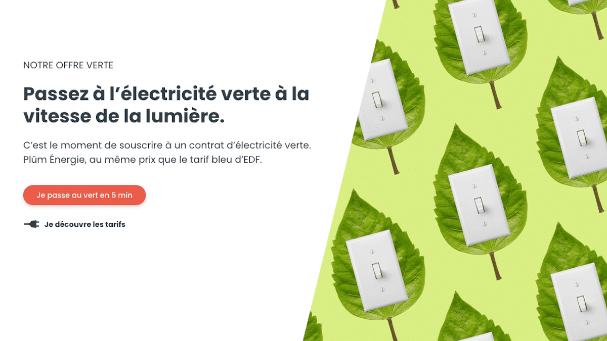 Offre électricité Plüm énergie