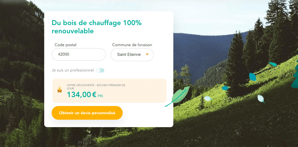 ekWateur énergie bois de chauffage