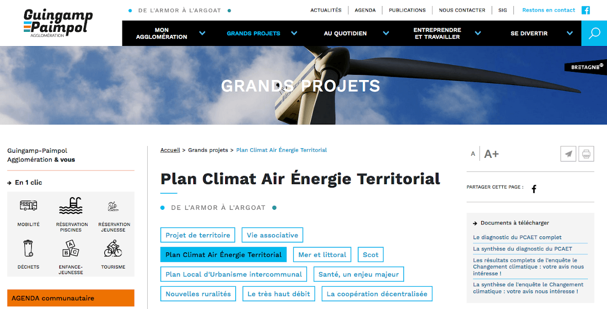 Biogaz naturel SUBLIME Energie agglomération Guingamp Paimpol