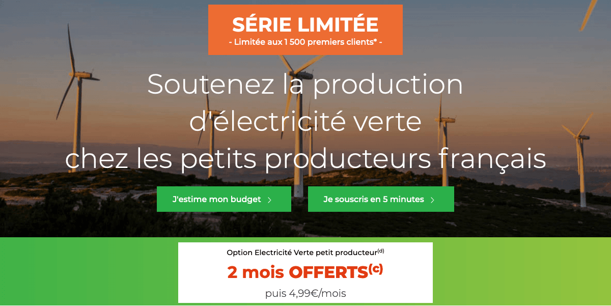 Electricité verte Cdiscount Energie