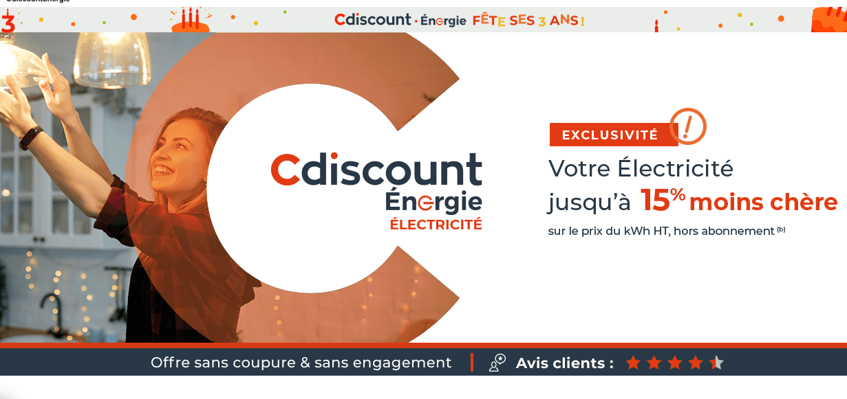 offre électricité contrat Cdiscount Energie contrat électricité Cdiscount Energie