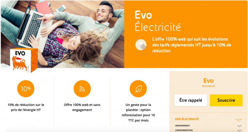 contrat d'électricité Evo
