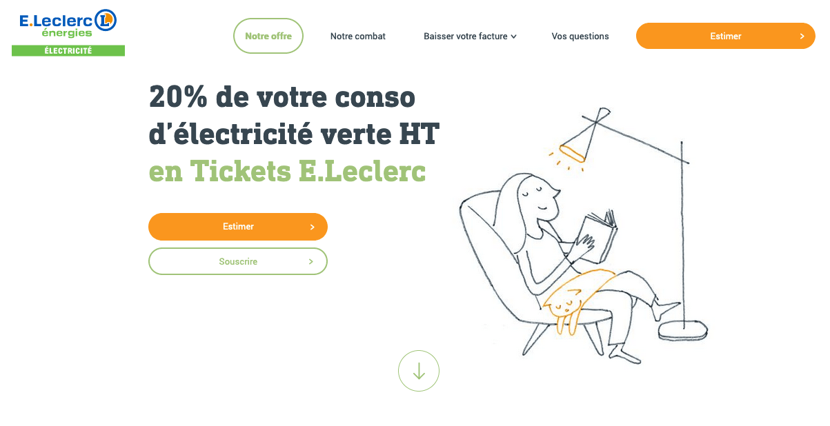 Leclerc énergies points cumulés contrat électricité