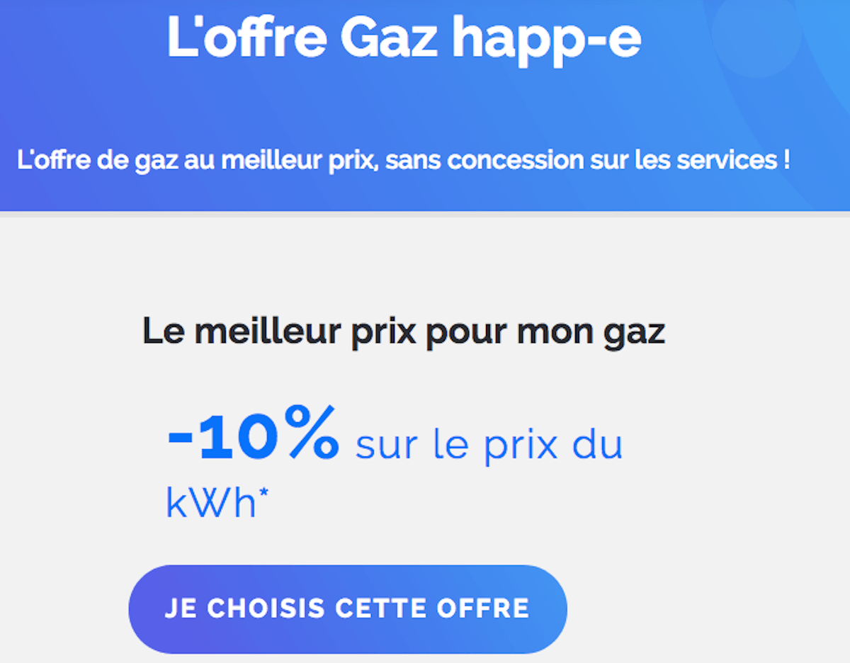 Offre gaz Happ-e
