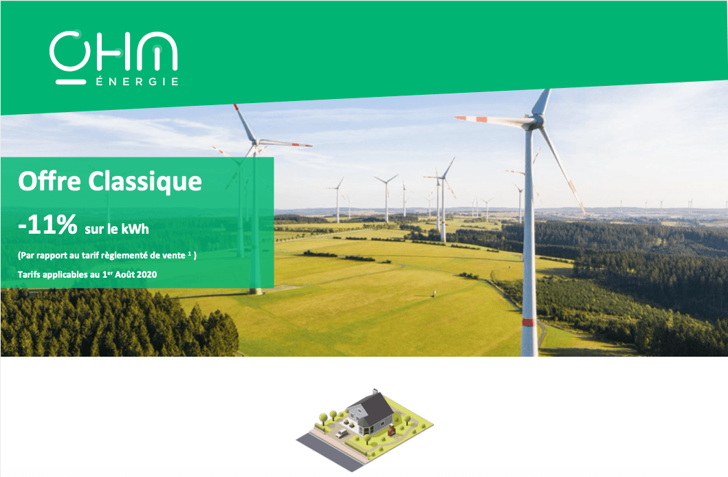 offre classique Ohm contrat électricité contrat électricité offre Ohm