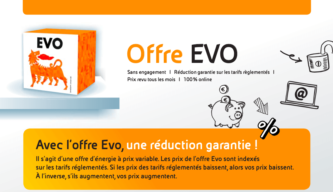 offre EVO contrat de gaz contrat de gaz ENI