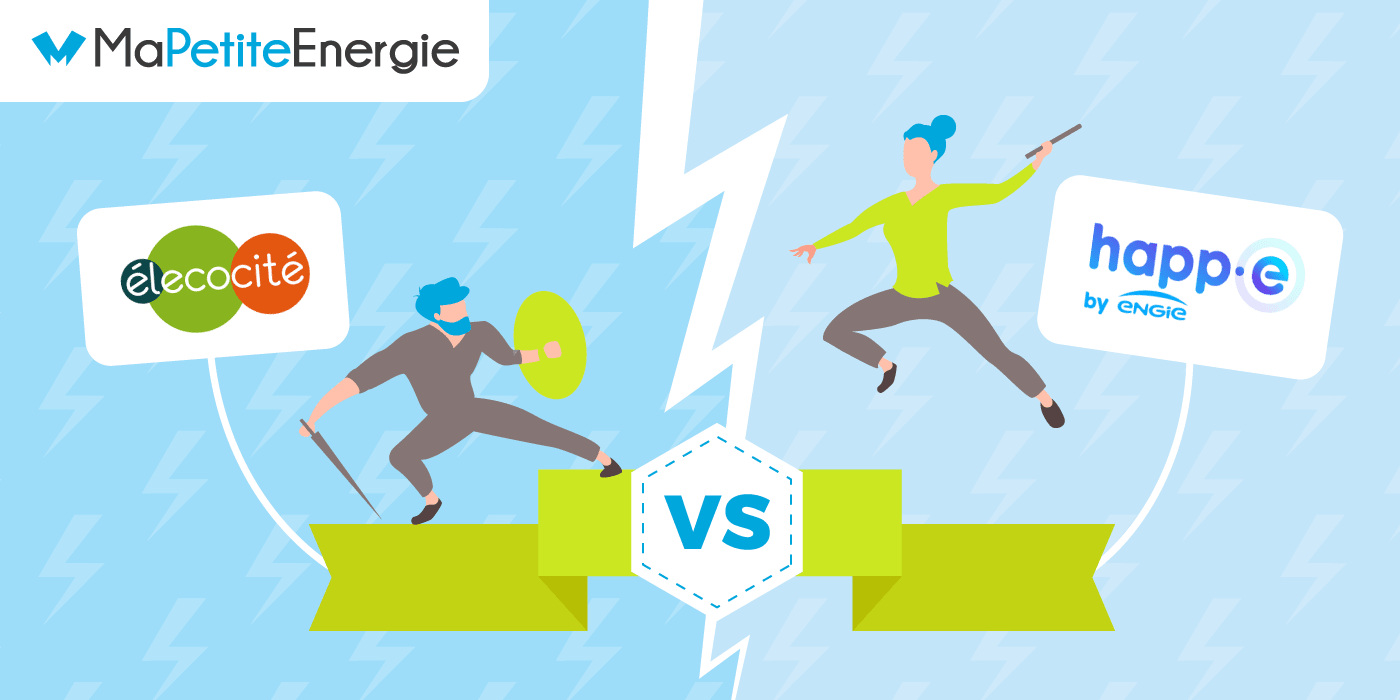 Duel de fournisseurs d'énergie : happ-e vs. élecocité.