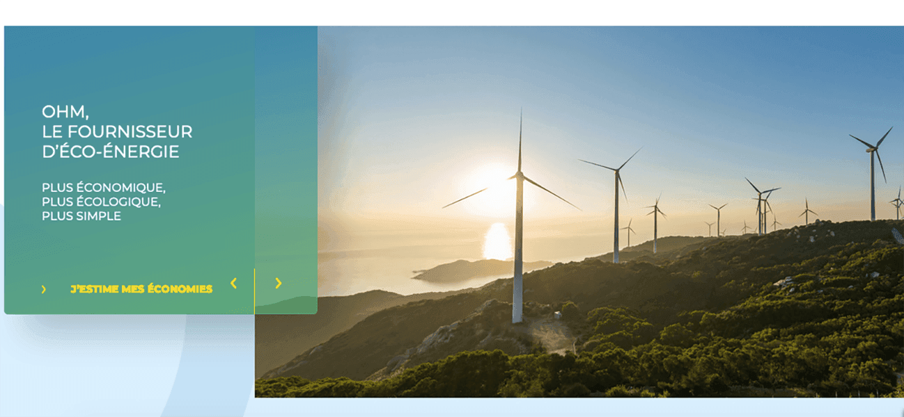 Les contrats d'énergie du fournisseur Ohm Énergie contrat d'énergie électricité Ohm