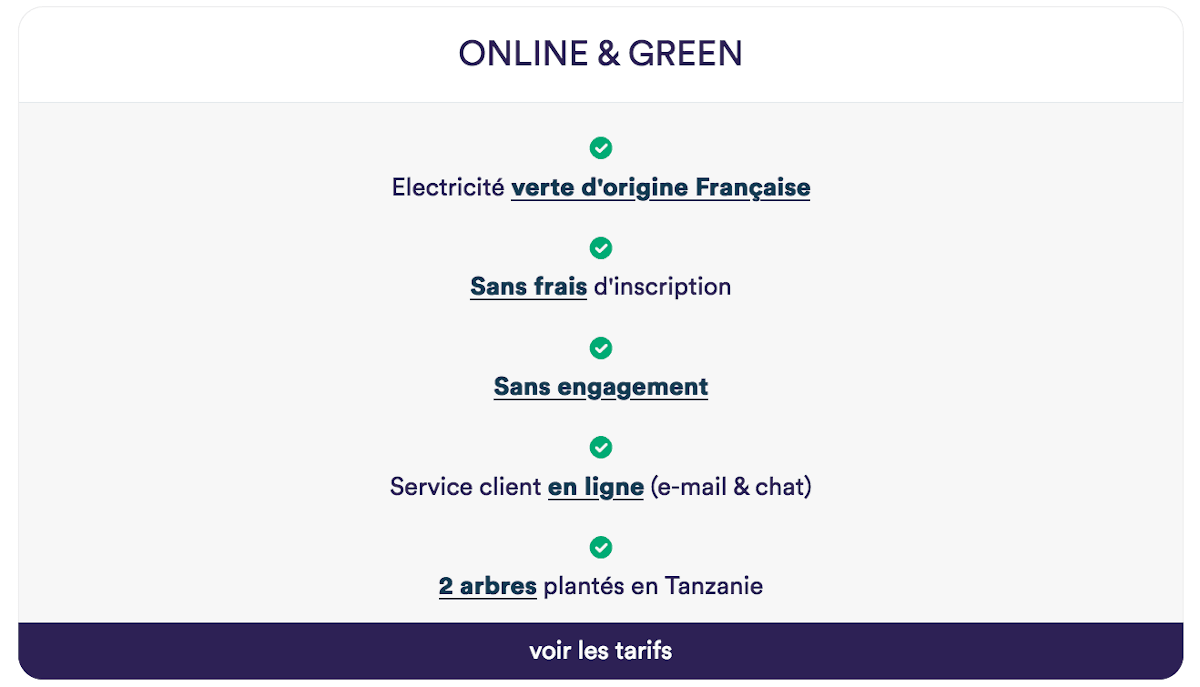 Électricité verte Mint Énergie Électricité verte Mint