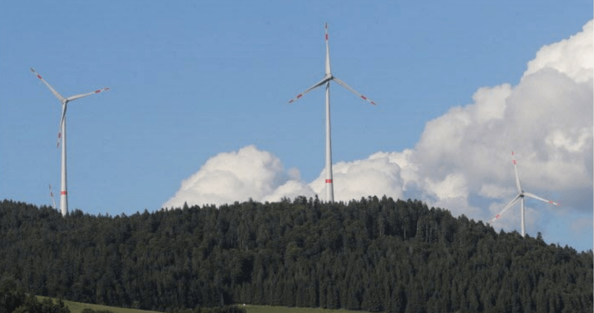 production d'électricité éolienne. éolienne Gersbach pour l'éolien