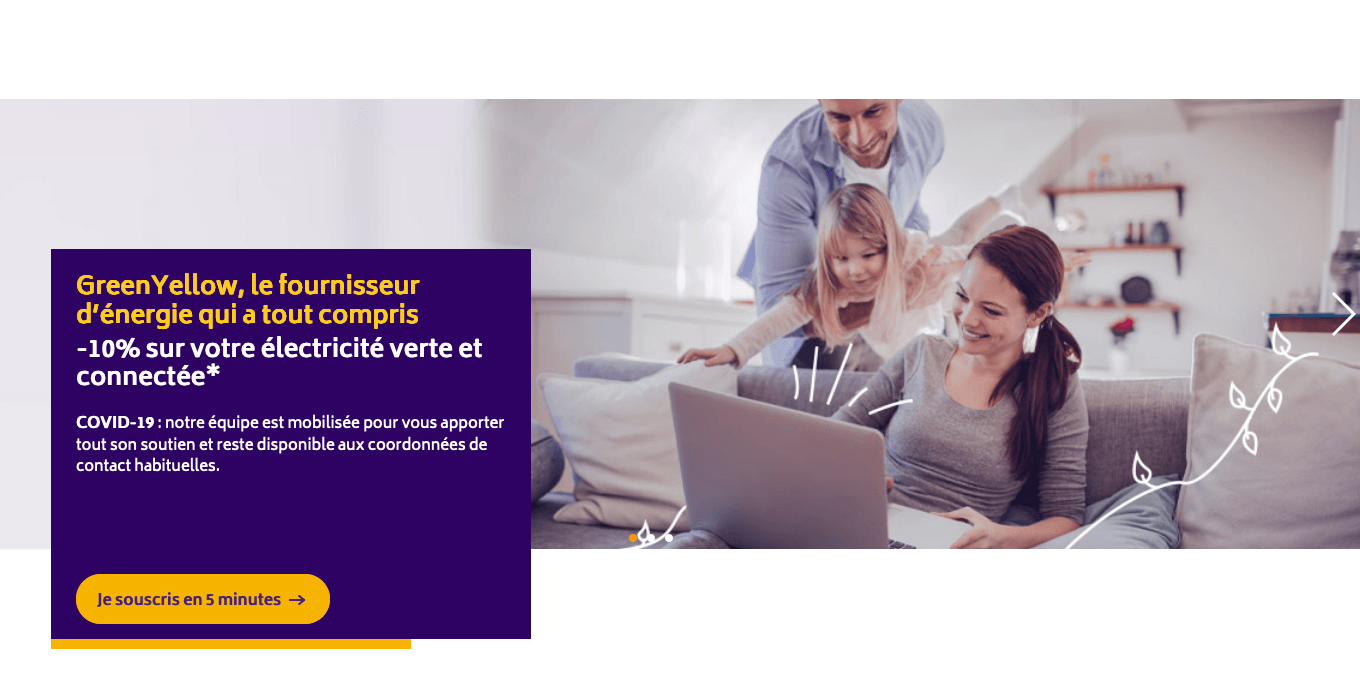 GreenYellow, le contrat d'électricité verte GreenYellow, électricité verte