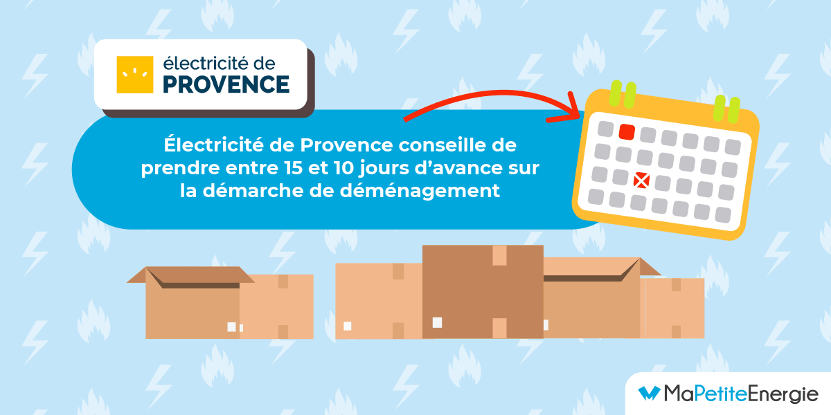 Quels sont les délais pour déménager son contrat Électricité de Provence ?
