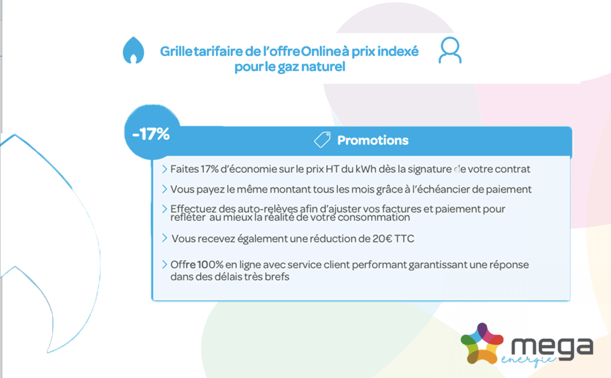 contrat Mega Energie offre gaz offre gaz Méga Energie