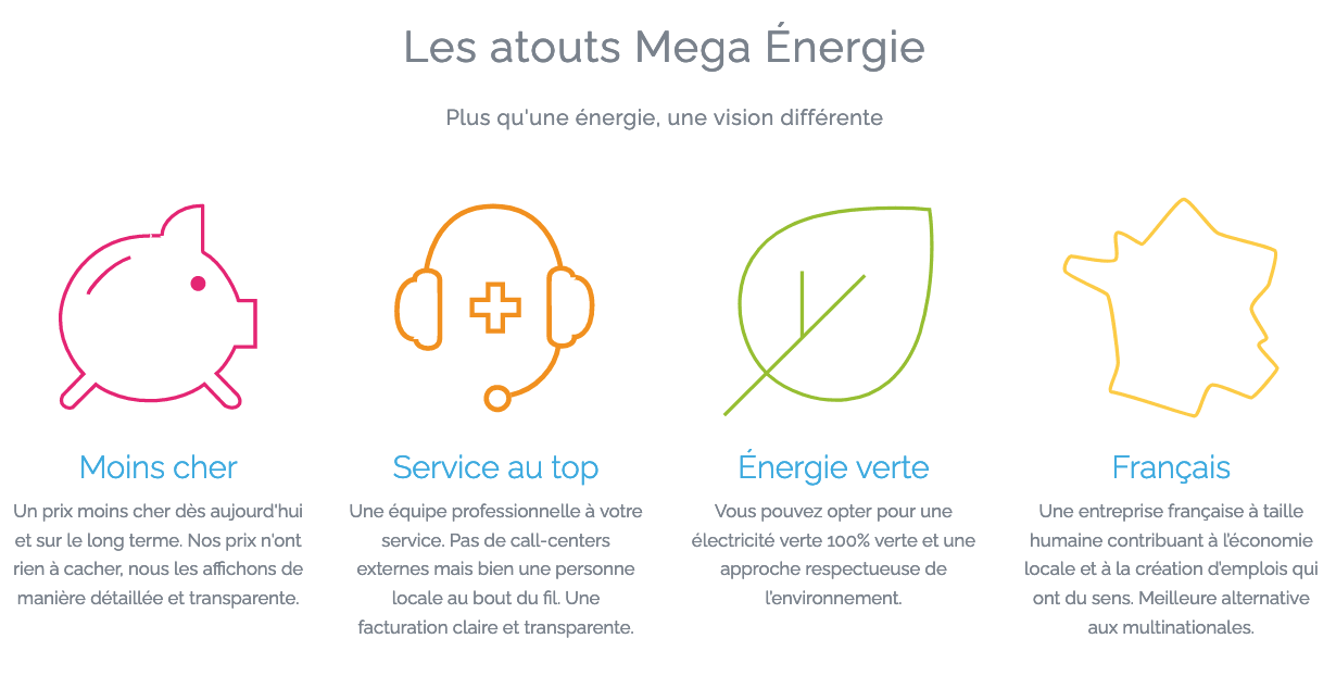 Les avantages Mega Energie Les avantages Mega Energie