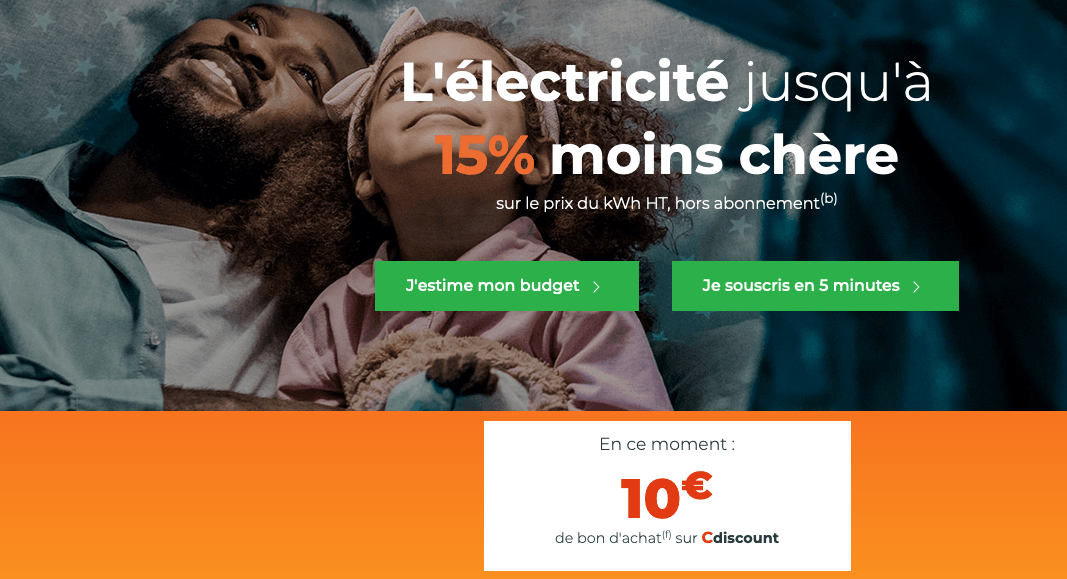 contrat remisé électricité Cdiscount Energie offre électricité Cdiscount Energie