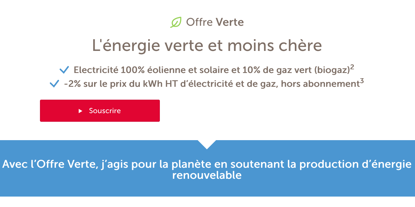 L'électricité verte de Total Direct Energie L'électricité verte de Total Direct Energie pas chère