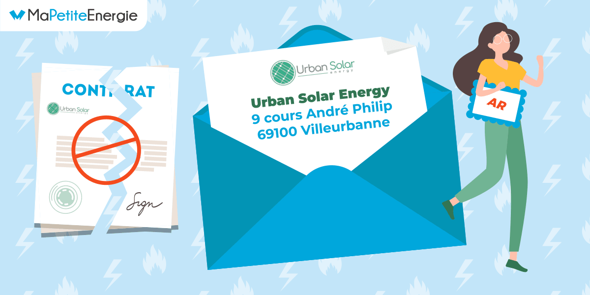 Comment résilier son contrat Urban Solar Energy par courrier ? 