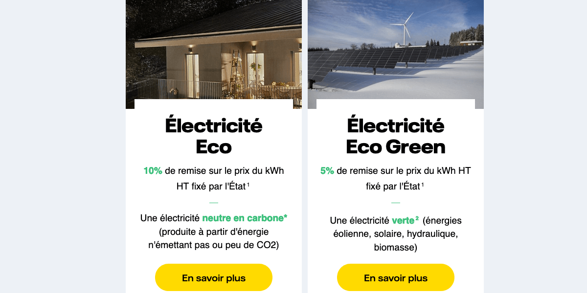 L'offre d'électricité verte de Vattenfall
