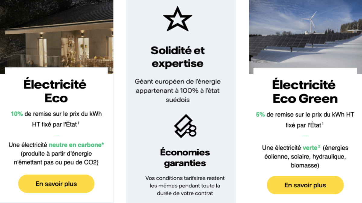 Vattenfall propose 10% de remise sur son offre électricité. Vattenfall propose 10% de remise sur son offre électricité.