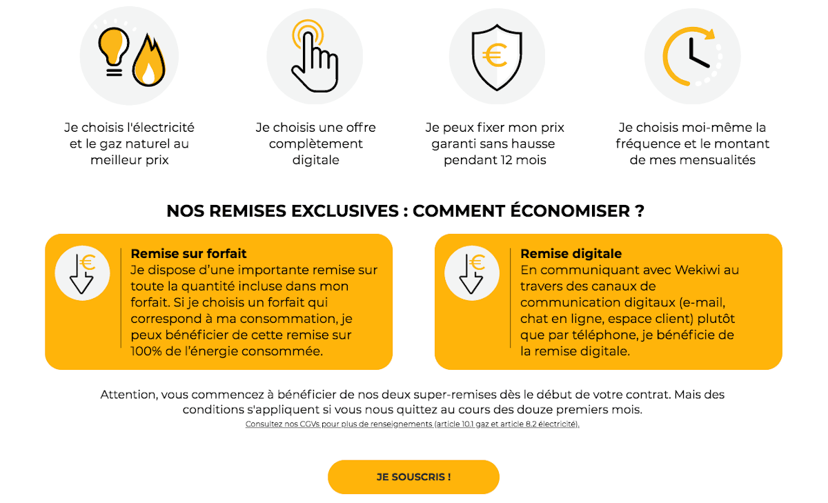 Wekiwi et son forfait digital attractif pour le contrat gaz Offre gaz naturel du nouvel an avec le forfait Wekiwi