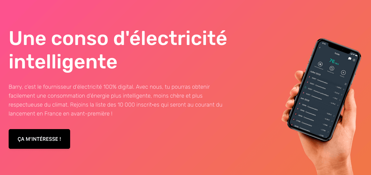 Électricité pas chère de Barry Barry, les petits prix sur le contrat électricité