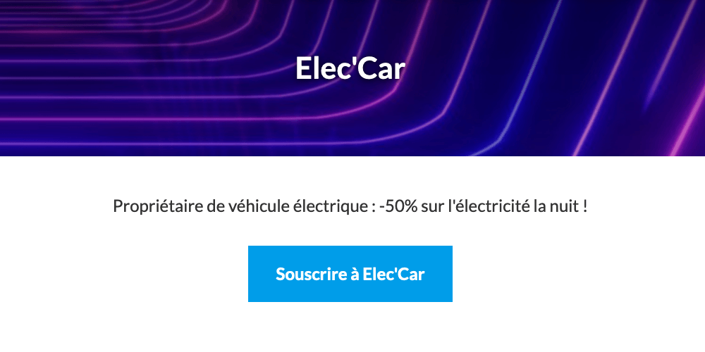 L'offre Élec'car d'Engie L'offre Élec'car d'Engie