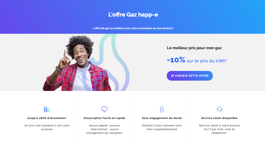 contrat de gaz pas cher happ-e offre 10% contrat de gaz pas cher happ-e