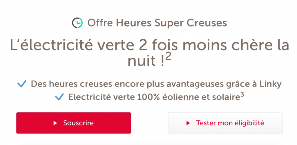 contrat voiture électrique Total offre super heures creuses contrat pour voiture électrique Total Direct Energie