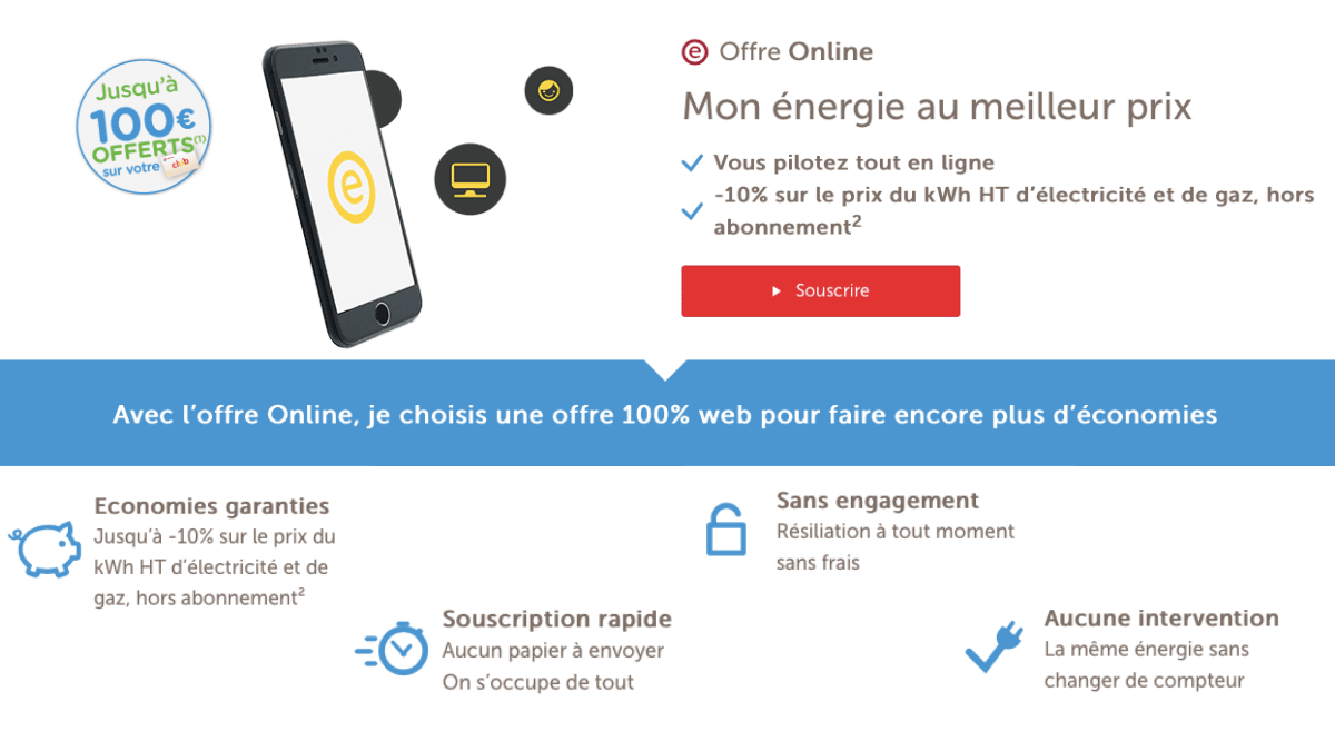 L'offre dual de Total Direct Energie. L'offre dual de Total Direct Energie.