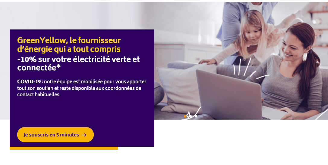 L'offre d'électricité verte pas chère de GreenYellow L'offre d'électricité verte pas chère de GreenYellow